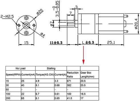 DC Planetary Gear High Speed Reduction Motor - 200RPM 12V Electric Gear Motor for Model DIY Engine (12V 200RPM)