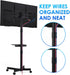 Voitgrsuo 23-60 Inch 55Lbs 400x400mm Mobile TV Stand for LCD LED Flat/Curved Panel Screen TVs, Tilt TV Cart Holds up