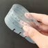 EYAKEG 2Pcs A5 6-Hole (A5, Black/Clear Plastic Page Marker Pouch Measuring Today Ruler for Size Binder Notebook Black +