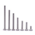 M6-1.0 x 65mm Hex Socket Head Cap Screws, 304 Stainless Steel 18-8, Flat Countersunk Machine Screws for Furniture,