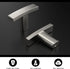 homdiy 10 Pack Brushed Nickel Cabinet Knobs Silver Drawer Knobs Kitchen Cabinet Knobs - Solid Zinc Alloy T Cabinet Handle Single Hole for Cupboard, Hardware Arch Cabinet Knobs by homdiy