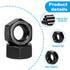Yinpecly 200pcs M3-0.5 8.8, M3x0.5mm M3 Hex Nut, Carbon Steel Grade Black Oxide, Hex Drive, Metric Hexagon Hex Nut