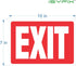 iSYFIX Exit Signs Stickers, 2 Pack 10x7 Inch, Premium Self-Adhesive Vinyl, Laminated for UV, Weather, Scratch, Water
