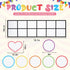Drydiet Set 1 12 2 Elkonin Box Floor Mat Activity Include Mat Circles Hearts Science of Reading Classroom Materials