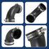 Supply Giant 6I74 Flexible Elbow Coupling - 1 1/2", Black, with Stainless Steel Clamps