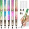 Inkless Pencil with Eraser, 5 Sets of Infinity Pencil, Reusable with Extra 5 Erasers & 5 Replaceable Nibs