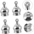 4pcs Uonlytech Shade Knob Lamp Shade Screw Brass Knobs Lamp Finial Head Light Fixture Screw Cap Lamp Finial Cap Lamp