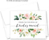InvitationHouse Blush Floral Bridesmaid Thank You Cards - Set of 10 Bridal Party Thank You Cards