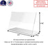 Marketing Holders 10 Pack Table Tent 3.5" x 2" Sign Holder - Horizontal Deli Ice Cream Shop Pricing