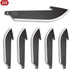 2.2" 6 Pack 2.2" Outdoor Edge RazorSafe Black Drop-Point | of EDC Drop Point Blades | Compatible Razor Blade Knives |