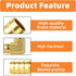 GASHER 2 Pieces Brass Hose Barb Reducer, 1/2 Inch to 1/2 Inch 90 Degree Elbow with 4 Hose Clamps