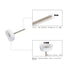 Little Buffer Wheels Buffing and Polishing Wheel for Rotary Drill Tools, White, 3mm Mandrel (20 Pieces)