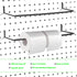 AccEncyc 4 Pack Pegboard Towel Holder Pegboard Hooks for Paper Towels, Kitchen Towels, Stickers, Tapes Great Peg Board