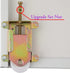 Sliding Mirror Door Rollers Assembly, Fit Contractors Part #W8020C, 1-1/2" Nylon Concaved Wheels, 2 Pack