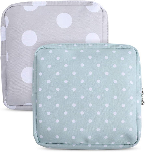Sanitary Napkin Storage Bag,2pcs Menstrual Cup Pouch,Cotton Cloth Portable Sanitary Napkin Pads