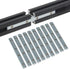 10PCS Straight Line Inside Connector Joint Bracket with M5 Screws, Length 3.9 Inch for 6mm T Slot Aluminum Extrusion