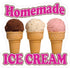 Sign Destination Die-Cut Sticker Multiple Sizes Homemade Ice Cream Retail Homemade Ice Cream Indoor