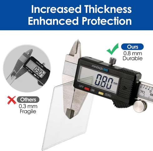 MaxGear Medicare Card Holder Protector Sleeves, 12 Mil Clear PVC Water Resistant Protectors for SSN, Credit Cards, 6