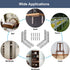 10 4x4 Inch 90 Pcs L Bracket Corner Braces Heavy Duty Stainless Steel Shelf Brackets, Degree Wall Hanging Support Joint