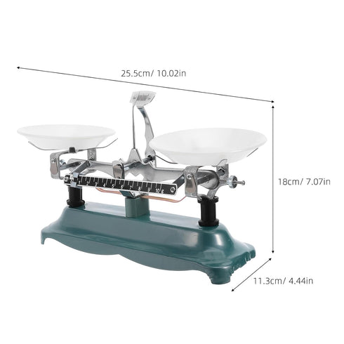 500g/0.5g Laboratory Balance Scale Double Pan Mechanical Beam Scale with Weights Kit for Science Lab Teaching