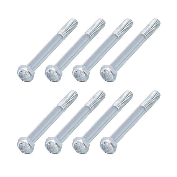 Hex Bolts (5/16-24x3") 8Pcs, Grade 2 Carbon Steel Zinc Plated Hex Head Screw for Furniture Repair