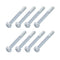Hex Bolts (5/16-24x3") 8Pcs, Grade 2 Carbon Steel Zinc Plated Hex Head Screw for Furniture Repair