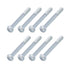 Hex Bolts (5/16-24x3") 8Pcs, Grade 2 Carbon Steel Zinc Plated Hex Head Screw for Furniture Repair