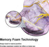 Mouse Pad with Wrist Support, Non-Slip Mousepad Wrist Rest for Office, Durable & Comfortable Ergonomic Support (Purple