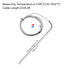 MECCANIXITY K Type Thermocouple Temperature Sensor Probe 4x200mm 6.6ft Wire 0 to 1000°C(32 to 1832°F) Stainless Steel