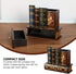 Kisangel False Book Box - Vintage Wooden Pen Pencil Storage Holder, Antique Classic Fake Book 15x13.5cm with Drawer for