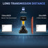 onewscan 1D 2.4G Barcode Scanner Wireless, CCD Barcode Reader with Smart Base Stand Wireless & USB Wired Connection