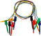 Testing Hook Clip Probe Test Leads, Electronics Silicone Test Leads, 50cm/19.7Inch Length, 5pcs