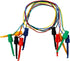 Testing Hook Clip Probe Test Leads, Electronics Silicone Test Leads, 50cm/19.7Inch Length, 5pcs