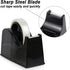BOMEI PACK Desktop Tape Dispenser (Fits 1" & 3" Core) with Transparent Tape Refills and Weighted Non-Slip Base
