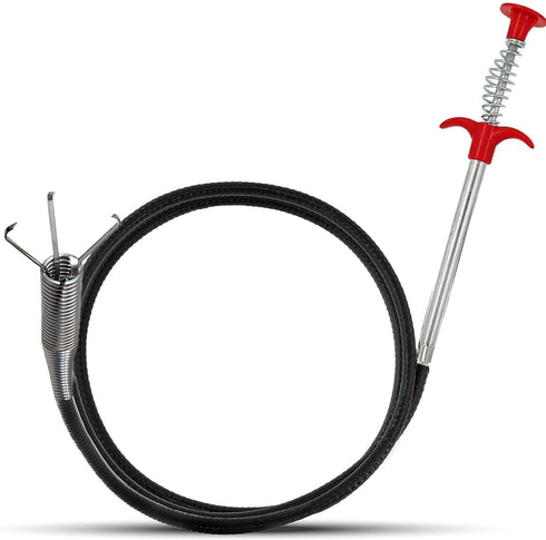 Flexible Grabber Claw Pick Up Reacher Tool, 63 Inch Bendable Hose Pickup for Home Sink and Drains