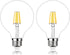 2PCS G125 Globe LED Light Bulbs 8w Equivalent 60 watt,E26 Large Decorative