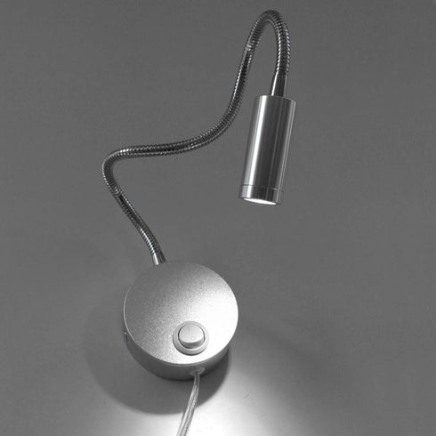 3W Flexible LED Wall Sconce with Gooseneck Design