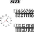 GXXMEI 18Sets Clock Numerals Kit Including Arabic Number and Roman Number DIY Digital Clock Numbers for Design Replacement Repairing Clock Accessories (Gold, Silver, Black) by GXXMEI