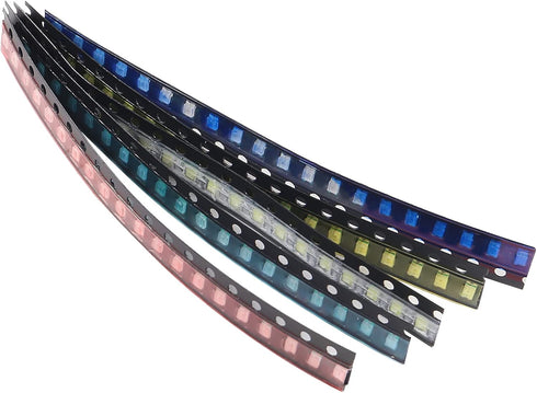 AEDIKO 1206 100pcs 5 Bulb 0.12 0.06 inch) SMD LED Kit Colors SMD LED Diode Lights Kit Super Bright Lighting