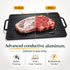 FIDYLICERE Frozen 14" Defrosting Tray for Meat - Rapid Aluminum Thawing Plate for Steak, Chicken, Fish & Pork | Large