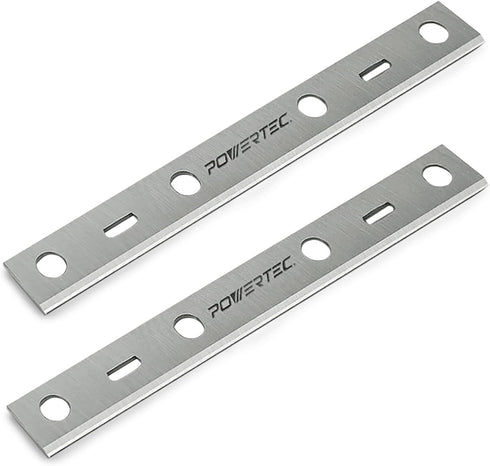 POWERTEC 6 Inch Jointer Blades for Delta 37-071, 37-070, JT-160, Set of 2 Replacement Knives (14801)