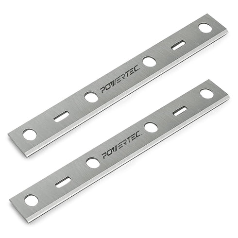 POWERTEC 6 Inch Jointer Blades - Replacement for Porter Cable PC160JT Jointer, Set of 2 for PC37072 Jointer Knives