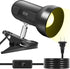 RONG&LAN LED Metal Clip On Light, 360 Adjustable Clamp Reading Light for Desk, Eye-Friendly Book Night Light for Dorm