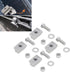 Keenso 4 Sets 3/8 Inch-16 Pickup Bed Rail T Slot Nuts, Truck Compartments Stainless Steel Bed Rail Nut Screw Kit
