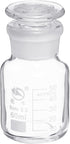 PATIKIL 60mL Reagent Media Bottle, 1Pcs Round Graduated Storage Bottle with Clear Cap for Home, Chemistry Lab