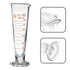 Professional Lab Graduated Measuring Cup with Spout, 50ml Wide Mouth Glass Conical Beaker