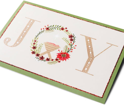 DaySpring Joy 18 Boxed Christmas Cards and Envelopes, KJV (60643)