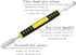 CTWHA 6PCS 5.9x0.43x0.29 inch Set Small Double Ended Metal Pry Bar Disassembly Tool Carbon Steel Construction and ABS