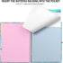 Rimilak Spiral Clipboard Folio with Refillable Lined Notepad, 14.5 x 9.8 Inch Teal Marble Clipfolio with 5 Pockets