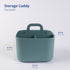 BLUE GINKGO Multipurpose Caddy Organizer - Stackable Plastic Caddy with Handle | Desk, Makeup, Dorm Caddy, Classroom Art Organizers (Made in Korea) - Green by BLUE GINKGO